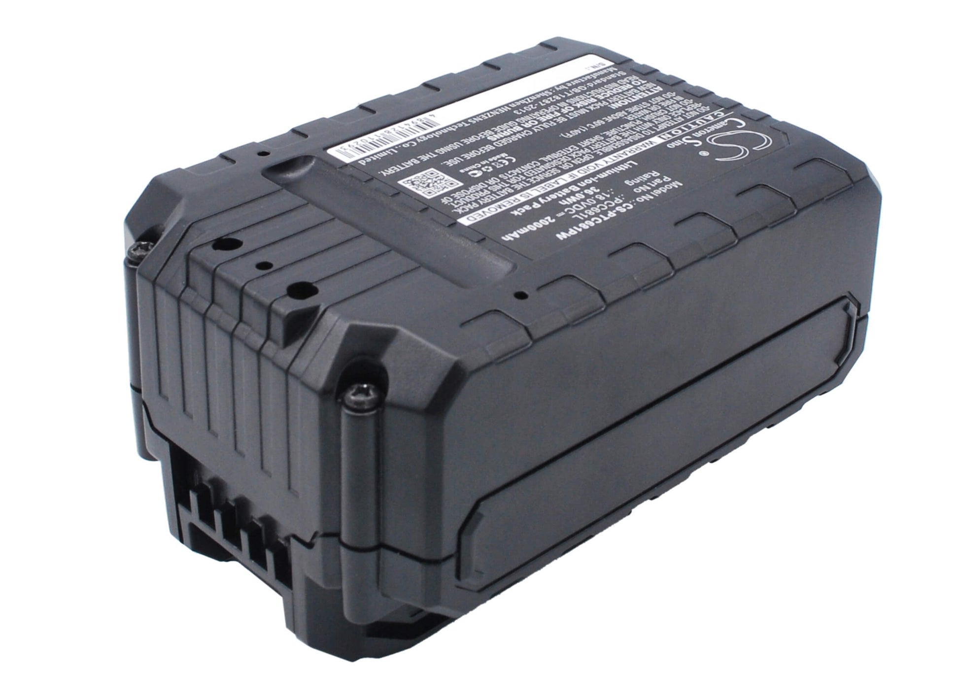 18.0V, 2000mAh, Li-ion Battery fits Porter Cable, Pcc600, Pcc601, 36Wh