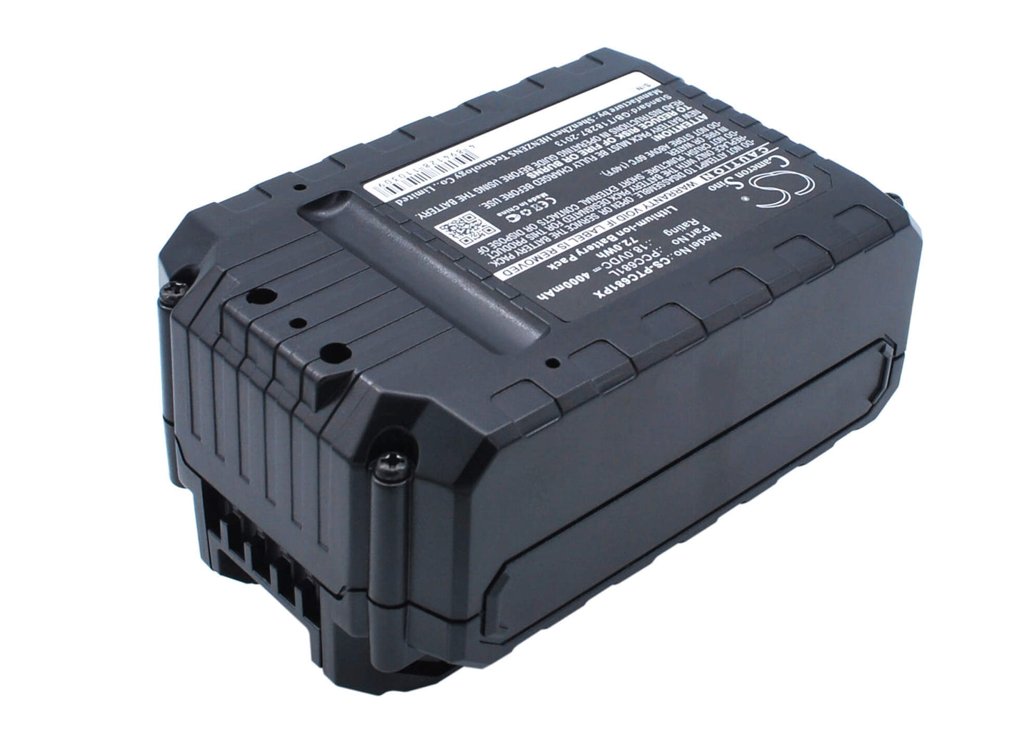 18.0V, 4000mAh, Li-ion Battery fits Porter Cable, Pcc600, Pcc601, 72Wh
