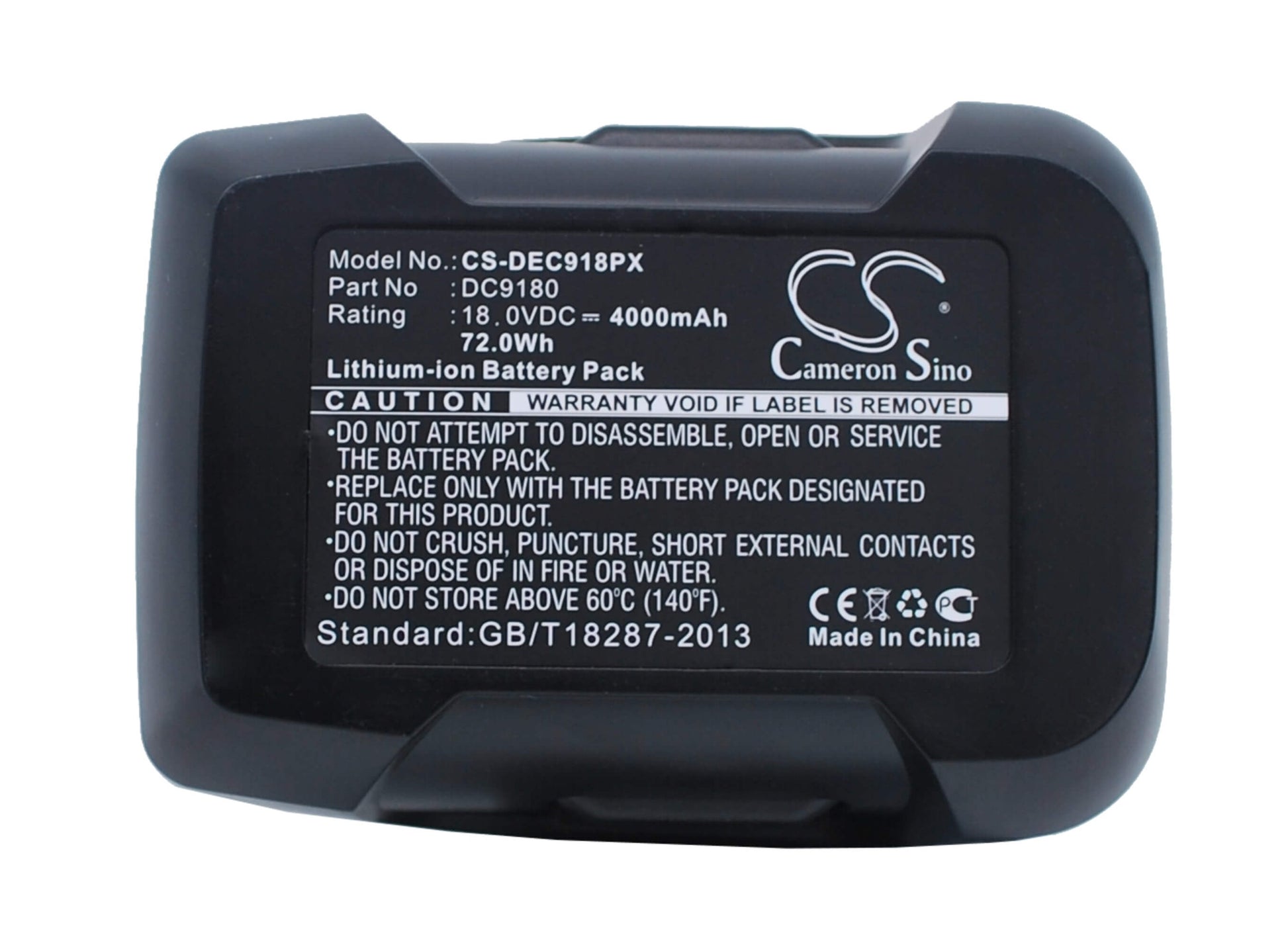 18.0V, 4000mAh, Li-ion Battery fits Dewalt, Dcd925, Dcd925b2, 72Wh