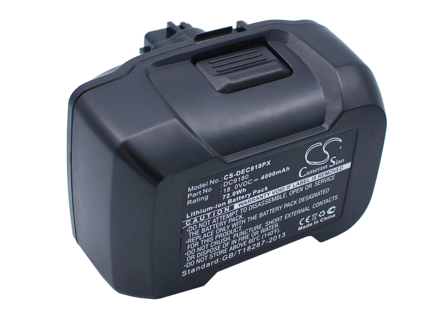 18.0V, 4000mAh, Li-ion Battery fits Dewalt, Dcd925, Dcd925b2, 72Wh