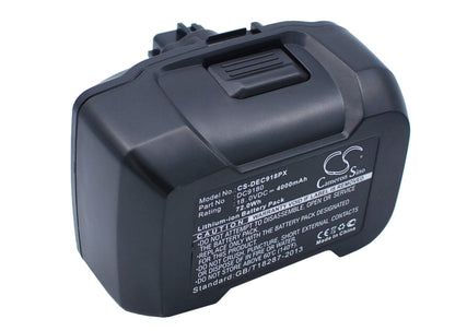 18.0V, 4000mAh, Li-ion Battery fits Dewalt, Dcd925, Dcd925b2, 72Wh