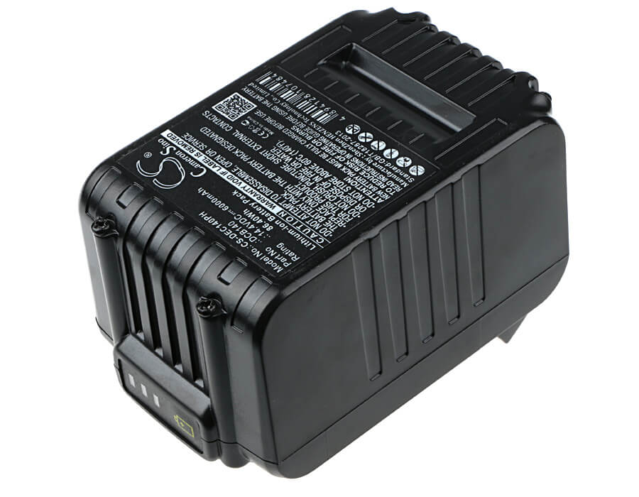 14.4V, 6000mAh, Li-ion Battery fits Dewalt, Dcb090, Dcd720, 86.4Wh