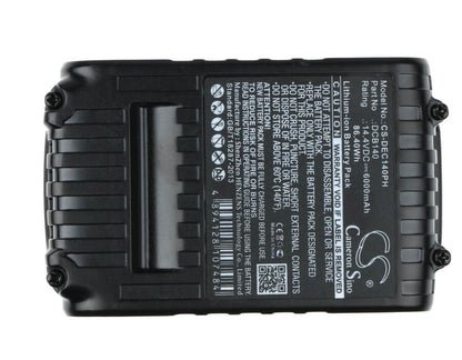 14.4V, 6000mAh, Li-ion Battery fits Dewalt, Dcb090, Dcd720, 86.4Wh