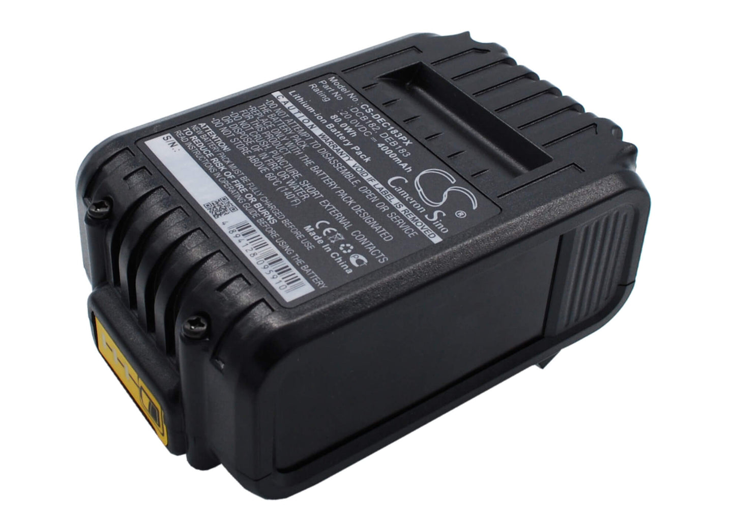 20.0V, 4000mAh, Li-ion Battery fits Klein Tools, 1000 Mcm Aluminum, 350 Mcm Aluminum, 80Wh