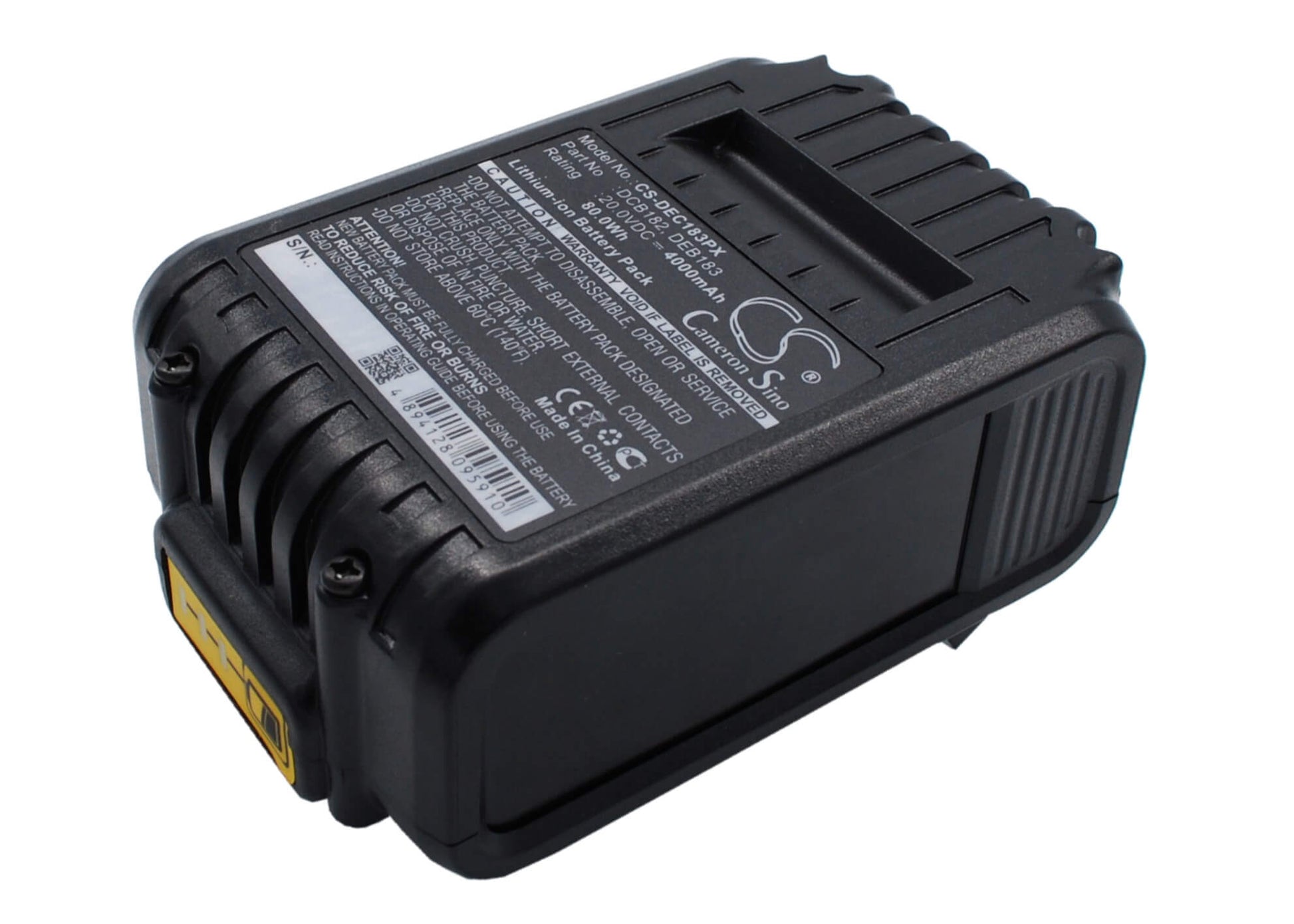 20.0V, 4000mAh, Li-ion Battery fits Dewalt, Dcd740, Dcd740b, 80Wh