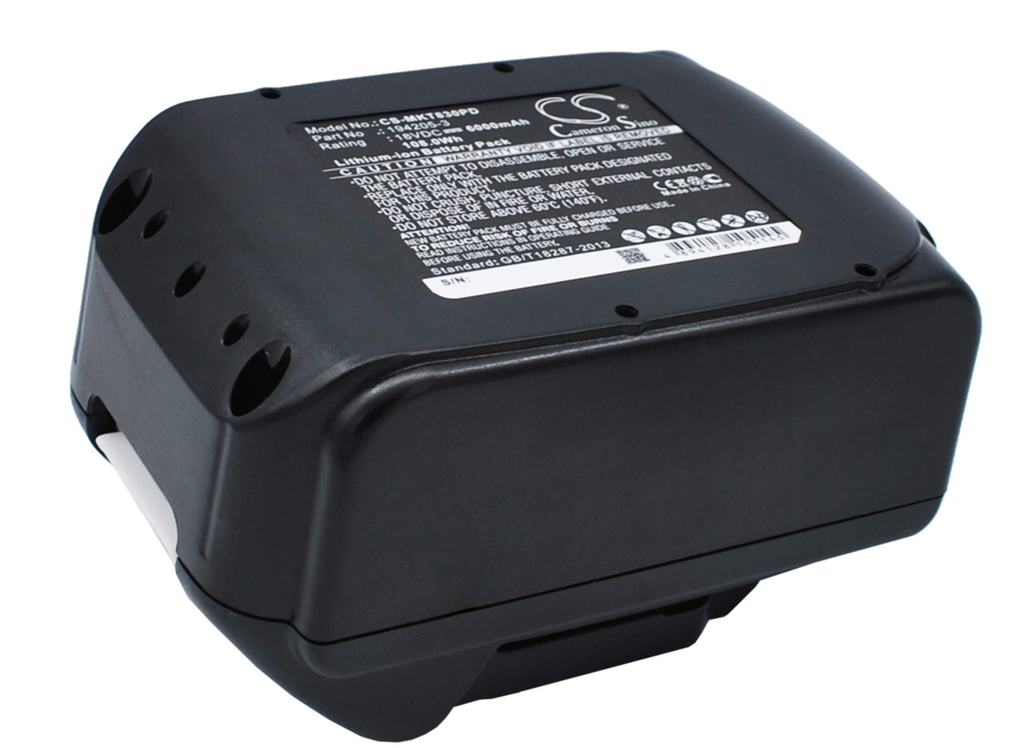 18.0V, 6000mAh, Li-ion Battery fits Makita, Bbo180, Bbo180z, 108Wh