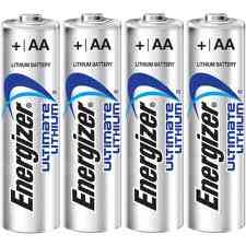 4 x energizer ultimate aa lithium (l91) 1.5 volt battery