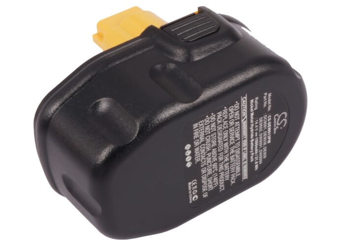 Yellow + Black, 14.4V, 1500mAh, Ni-MH Battery fits Dewalt, Dc528 Flashlight, Dc551ka, 21.6Wh