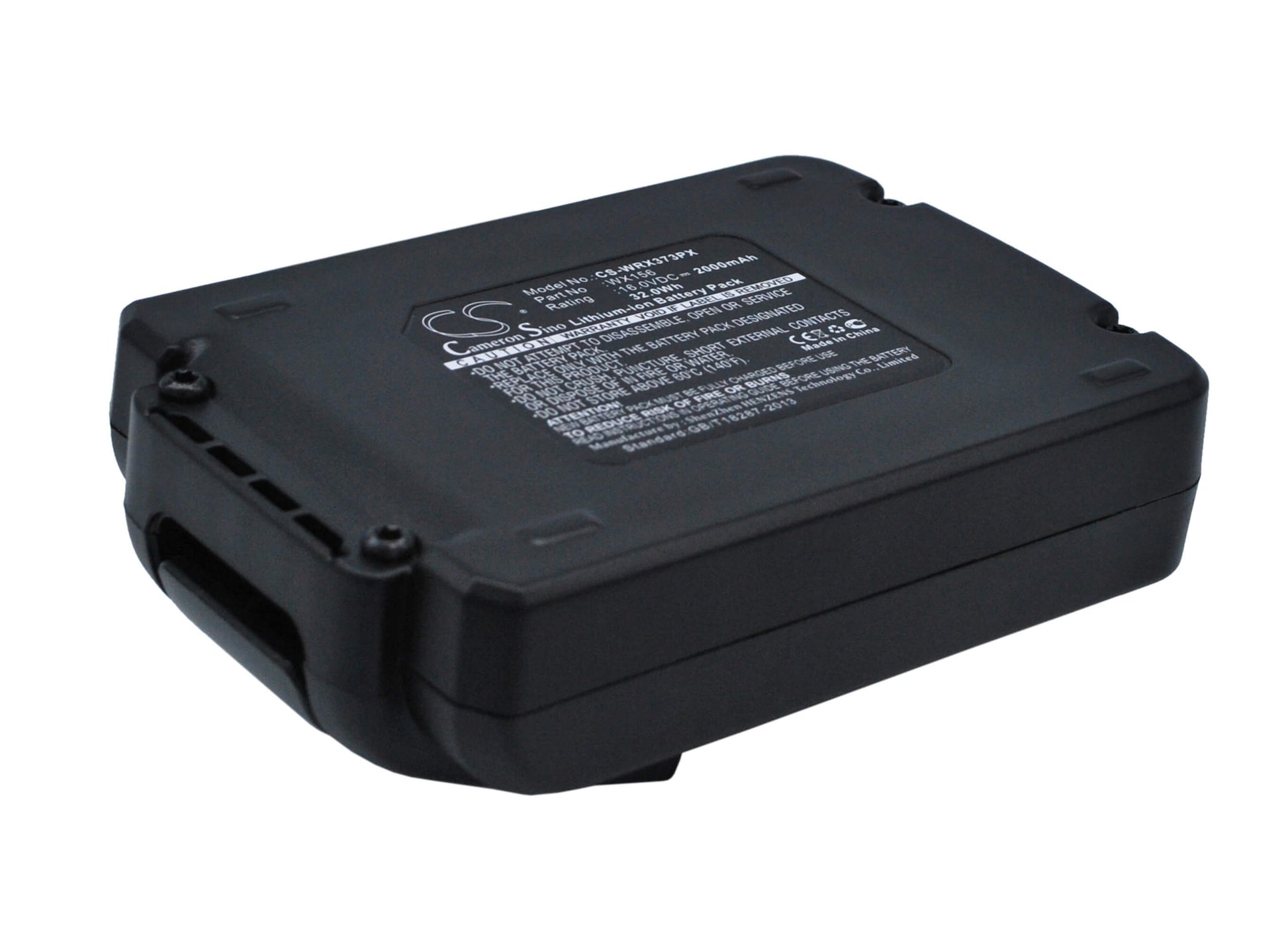 16.0V, 2000mAh, Li-ion Battery fits Worx, Brushless Impact 20v Max Drill, Wa3527, 32Wh