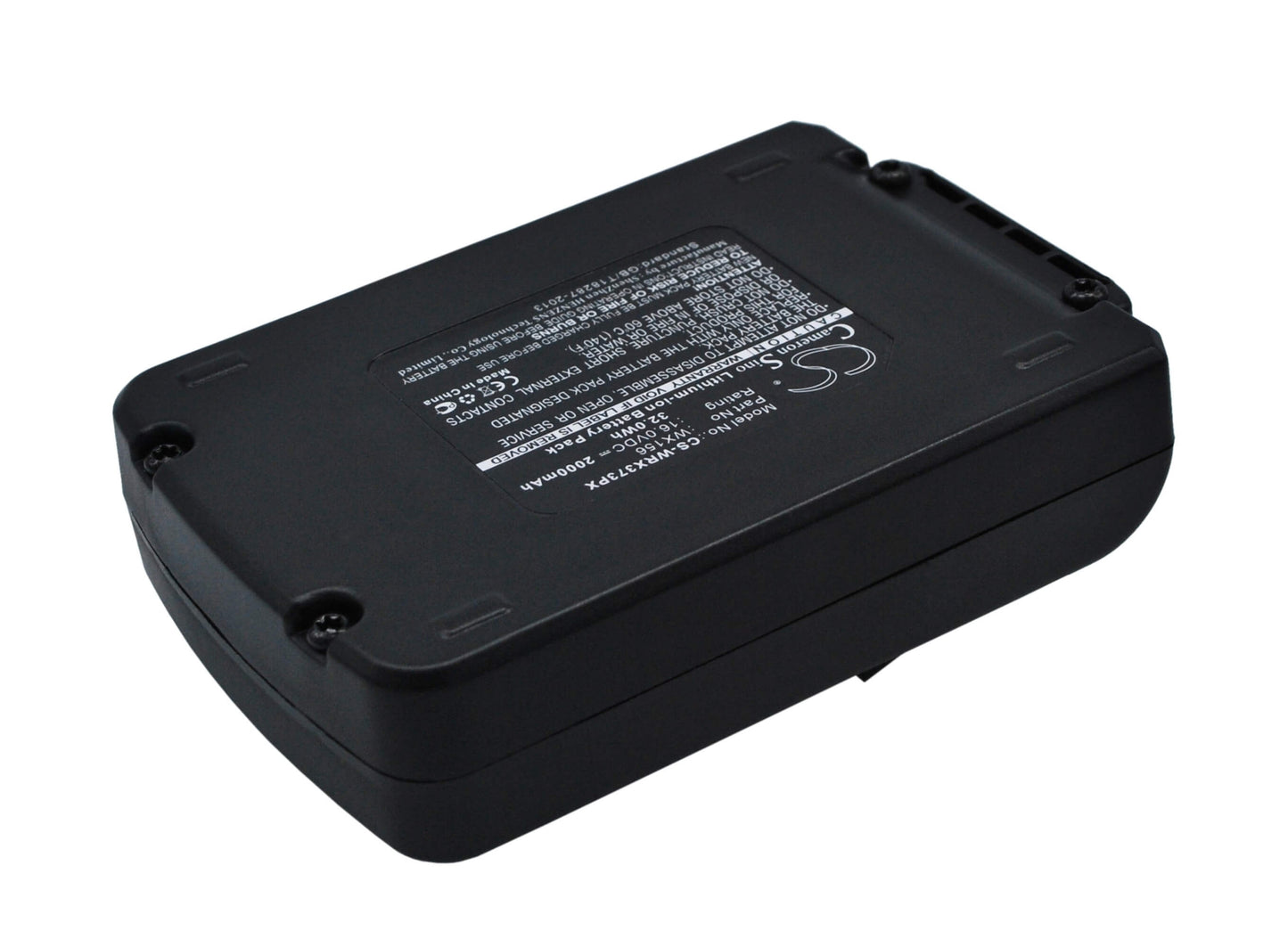 16.0V, 2000mAh, Li-ion Battery fits Worx, Brushless Impact 20v Max Drill, Wa3527, 32Wh