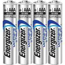 4 x energizer ultimate aaa lithium 1.5 volt battery