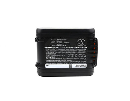 12.0V, 2000mAh, Li-ion Battery fits Worx, Wu137, Wu161, 24Wh