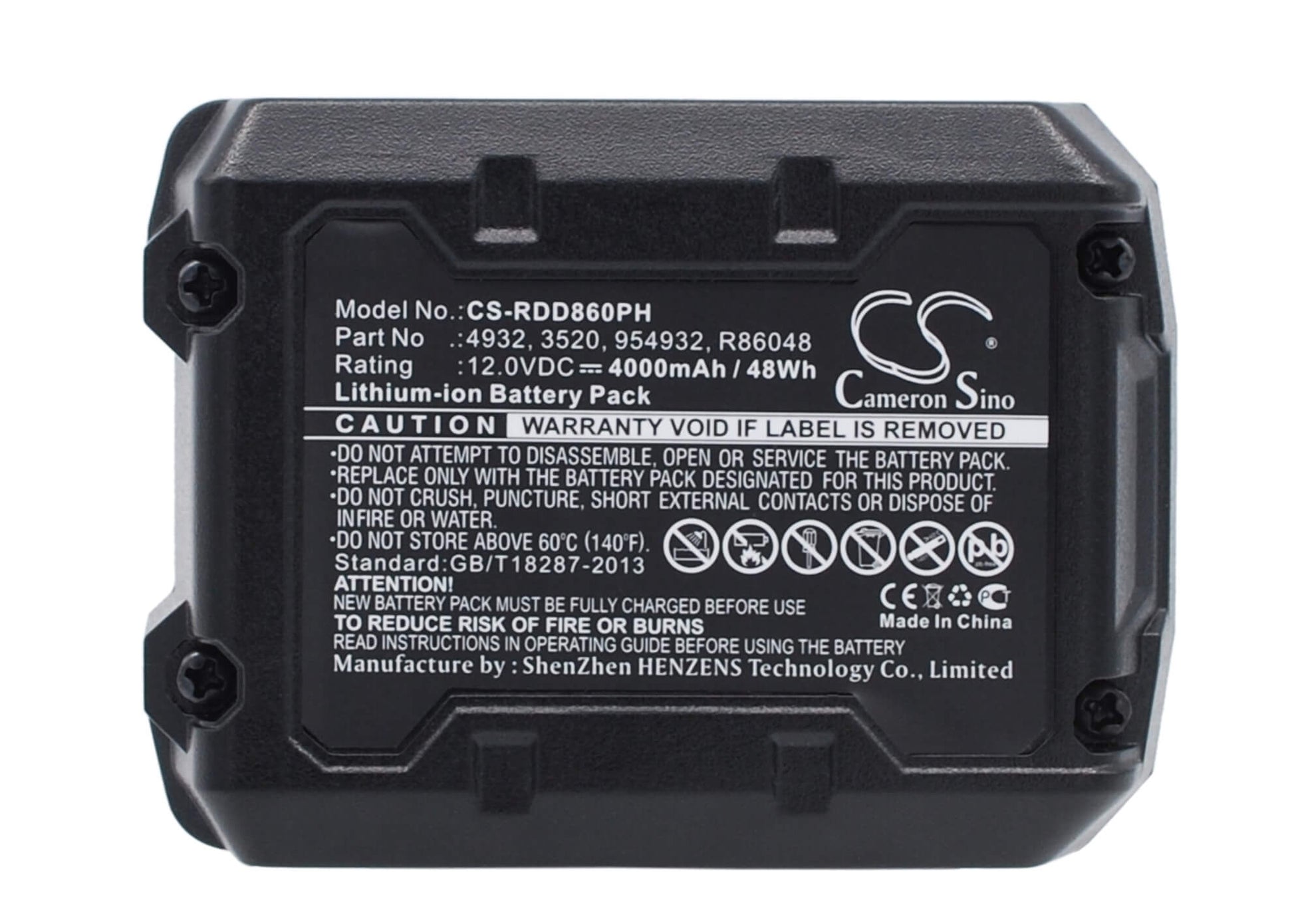12.0V, 4000mAh, Li-ion Battery fits Aeg, Bbs 12c, Bll 12c, 48Wh