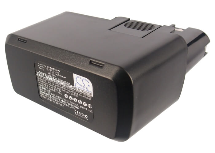 7.2V, 3300mAh, Ni-MH Battery fits Bosch, Gbm 7.2, Gbm 7.2 Ve-1, 23.76Wh