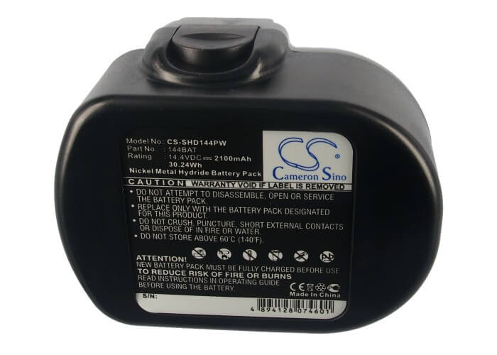 14.4V, 2100mAh, Ni-MH Battery fits Skil, 144vxt, 2565, 30.24Wh