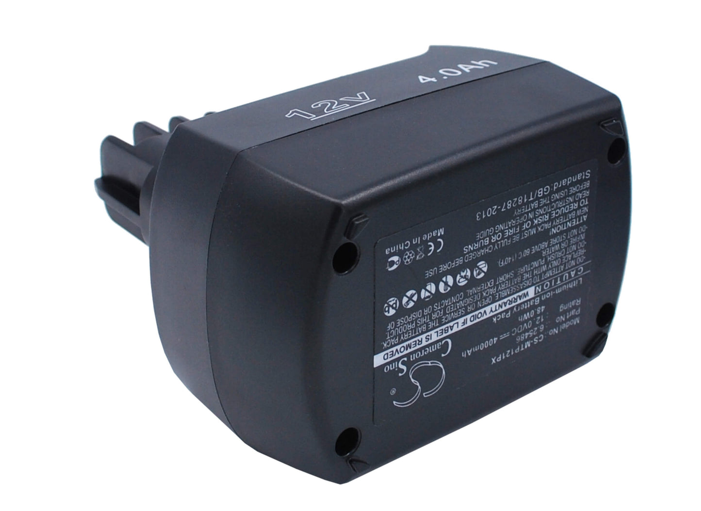 12.0V, 4000mAh, Li-ion Battery fits Metabo, Bs 12 Sp, Bsz 12, 48Wh