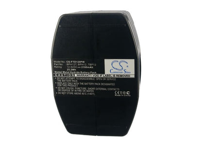 12.0V, 2100mAh, Ni-MH Battery fits Festool, Tdd12, Tdd12es, 25.2Wh