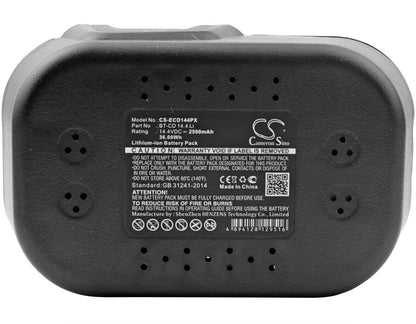 14.4V, 2500mAh, Li-ion Battery fits Einhell, Bt-cd 14.4 Li, 36Wh