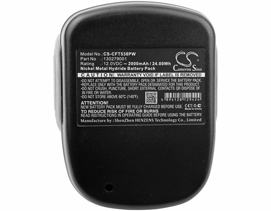 12.0V, 2000mAh, Ni-MH Battery fits Craftsman, 11538, 315.11538, 24Wh