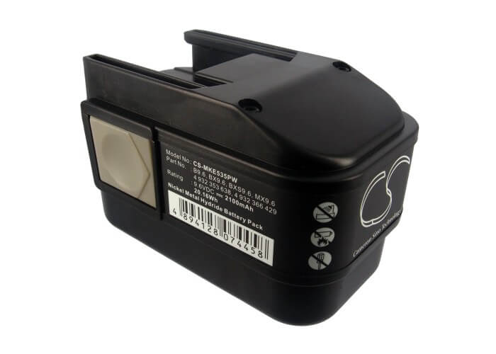 9.6V, 2100mAh, Ni-MH Battery fits Milwaukee, Pcs6t, Pes 9.6t, 20.16Wh