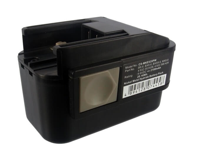 9.6V, 2100mAh, Ni-MH Battery fits Milwaukee, Pcs6t, Pes 9.6t, 20.16Wh