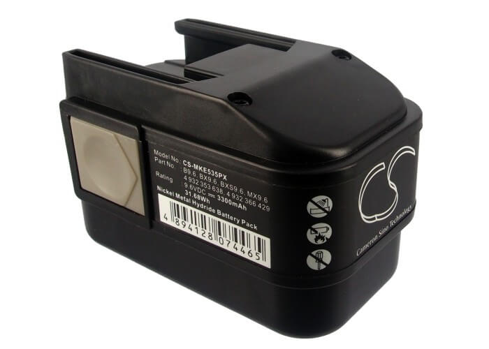 9.6V, 3300mAh, Ni-MH Battery fits Aeg, 2000, Battery Light Pl Option, 31.68Wh