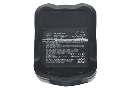 14.4V, 1500mAh, Li-ion Battery fits Hitachi, C-2, Cj 14dl, 21.6Wh