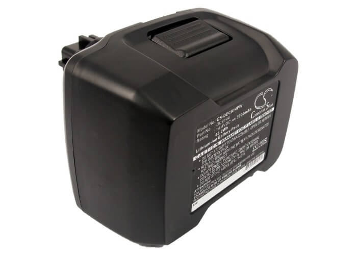 14.4V, 3000mAh, Li-ion Battery fits Dewalt, Dc551ka, Dc728, 43.2Wh