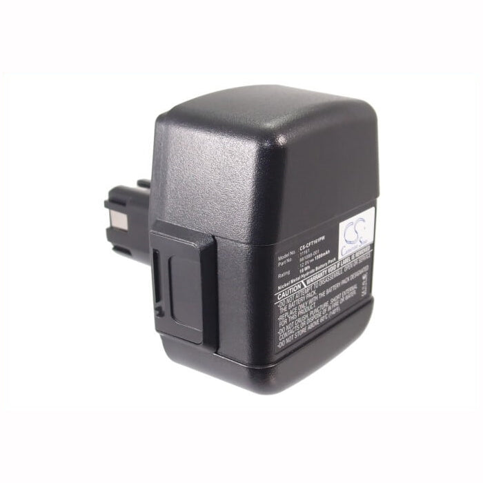 12.0V, 1500mAh, Ni-MH Battery fits Craftsman, 11061, 27487, 18Wh