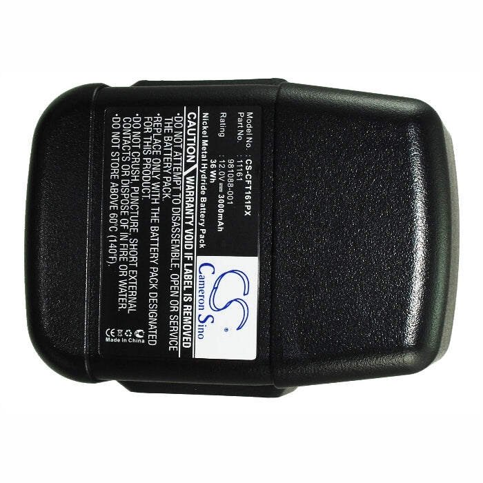 12.0V, 3000mAh, Ni-MH Battery fits Craftsman, 11061, 27487, 36Wh