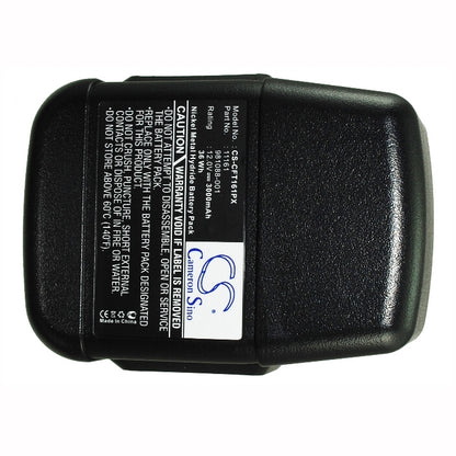 12.0V, 3000mAh, Ni-MH Battery fits Craftsman, 11061, 27487, 36Wh