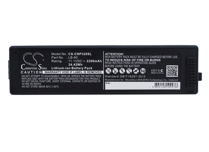 11.1V, 2200mAh, Li-ion Battery fits Canon, Lk-62, Pixma I260, 24.42Wh