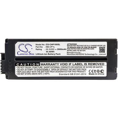 22.2V, 2000mAh, Li-ion Battery fits Canon, Selphy Cp- 500, Selphy Cp-100, 44.4Wh
