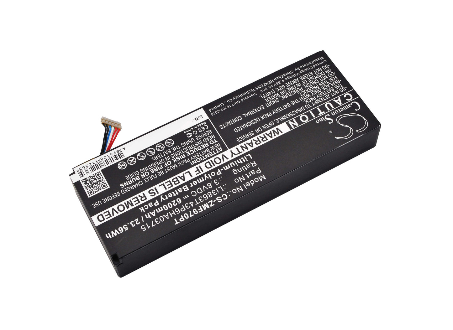 3.8V, 6200mAh, Li-Polymer Battery fits At&t, S Pro 2, Spro2, 23.56Wh