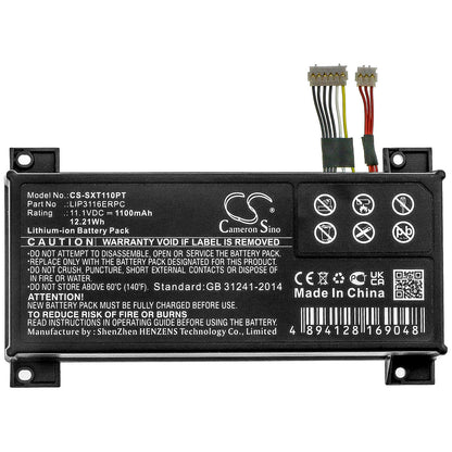 11.1V, 1100mAh, Li-ion Battery fits Sony, Xperia Touch G1109, 12.21Wh