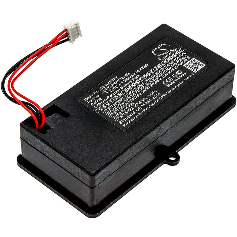 7.4V, 1300mAh, Li-Polymer Battery fits Aaxa, P300 Pico Projector, 9.62Wh