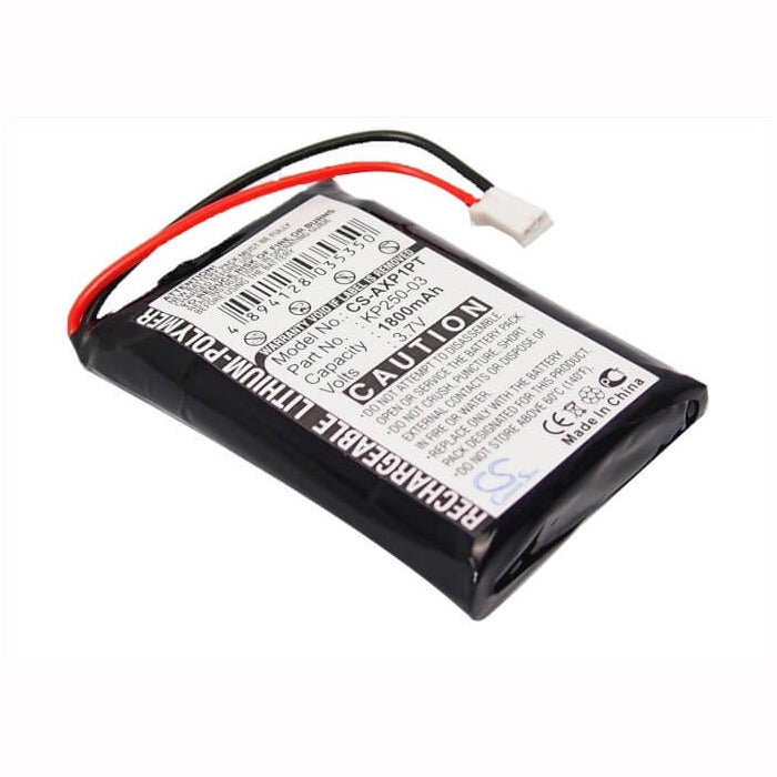 3.7V, 1700mAh, Li-Polymer Battery fits Aaxa, P1 Pico Projector, 6.29Wh