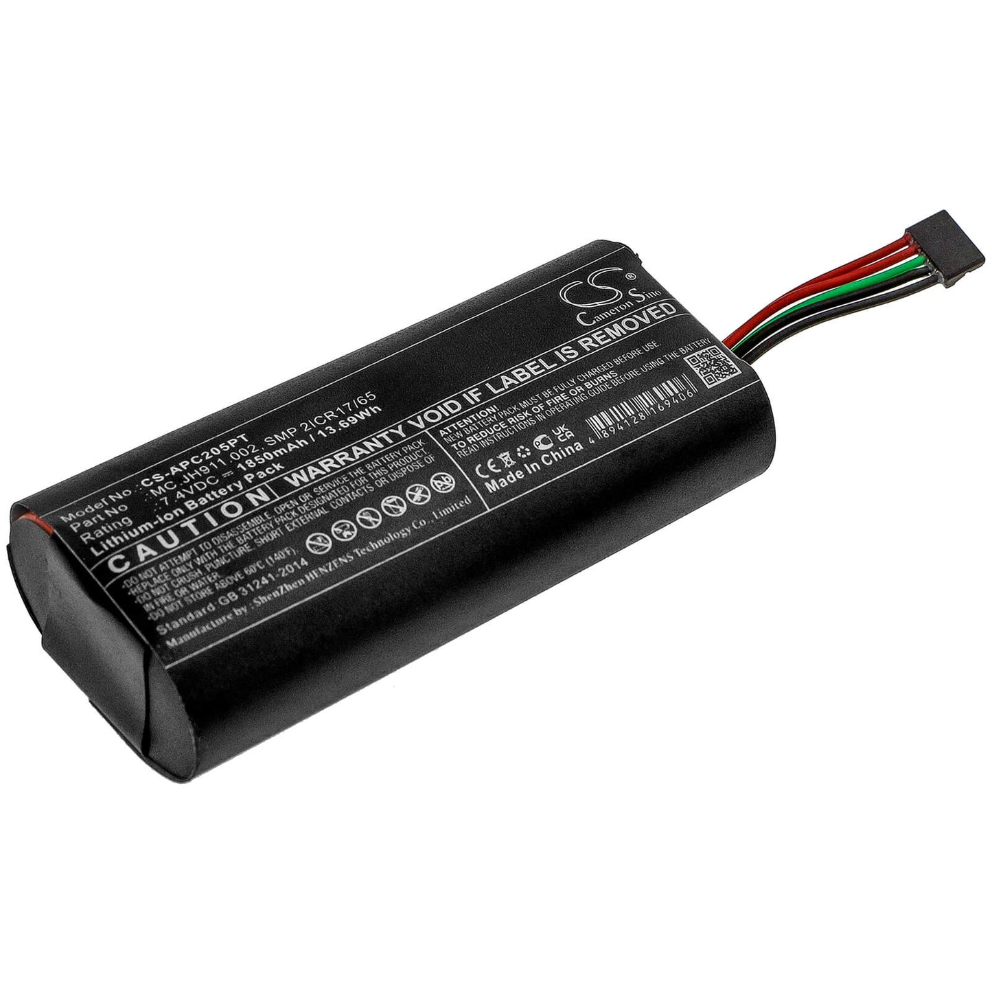 7.4V, 1850mAh, Li-ion Battery fits Acer, Projector C205, 13.69Wh