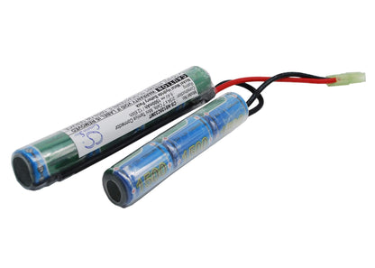 8.4V, 1500mAh, Ni-MH Battery fits Cameron Sino, RC Airsoft Cs-ns120c33mt, 12.6Wh