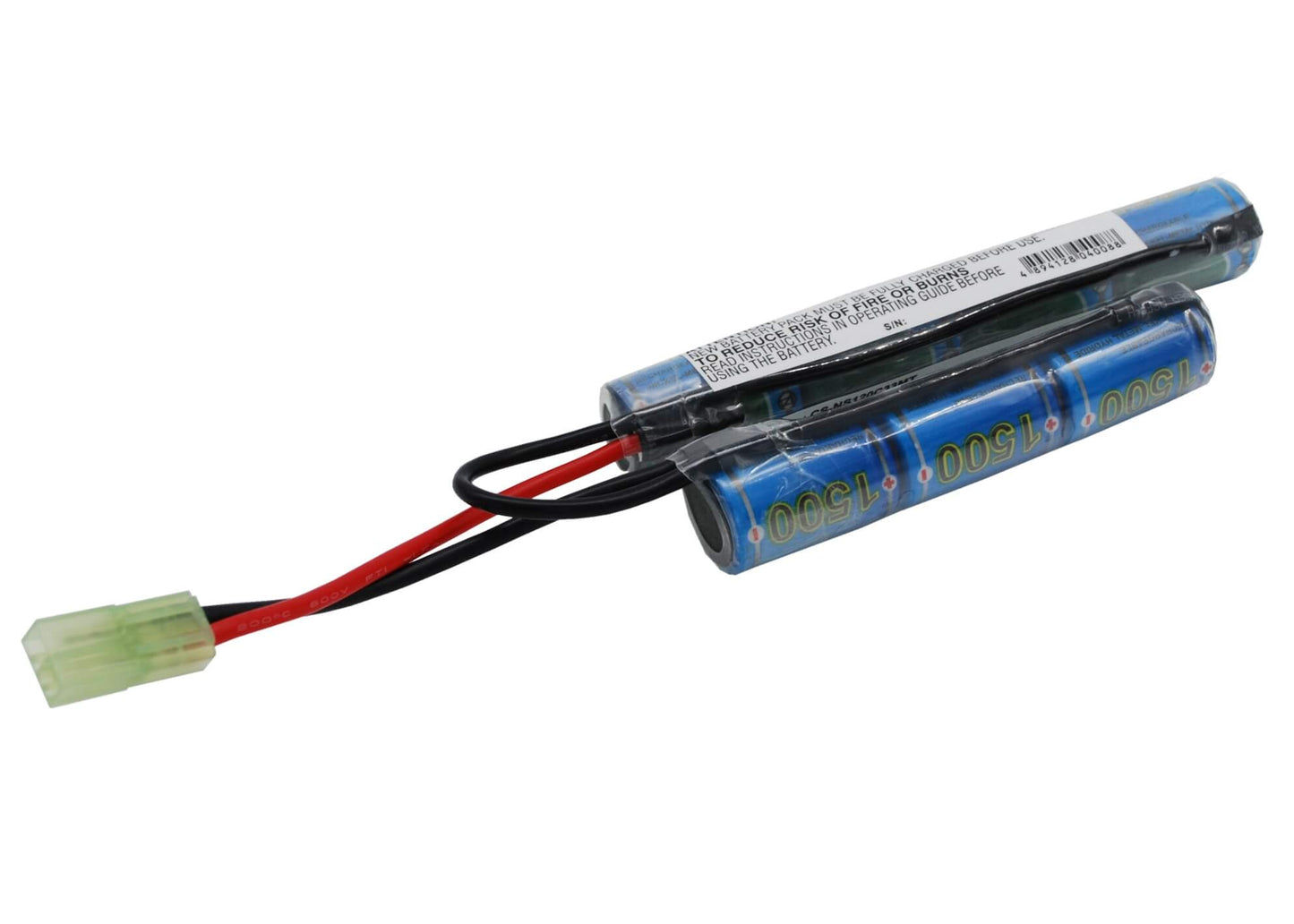 8.4V, 1500mAh, Ni-MH Battery fits Cameron Sino, RC Airsoft Cs-ns120c33mt, 12.6Wh