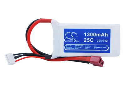 11.1V, 1300mAh, Li-Polymer Battery fits Cameron Sino, RC Cars Cs-lt930rt, 14.43Wh