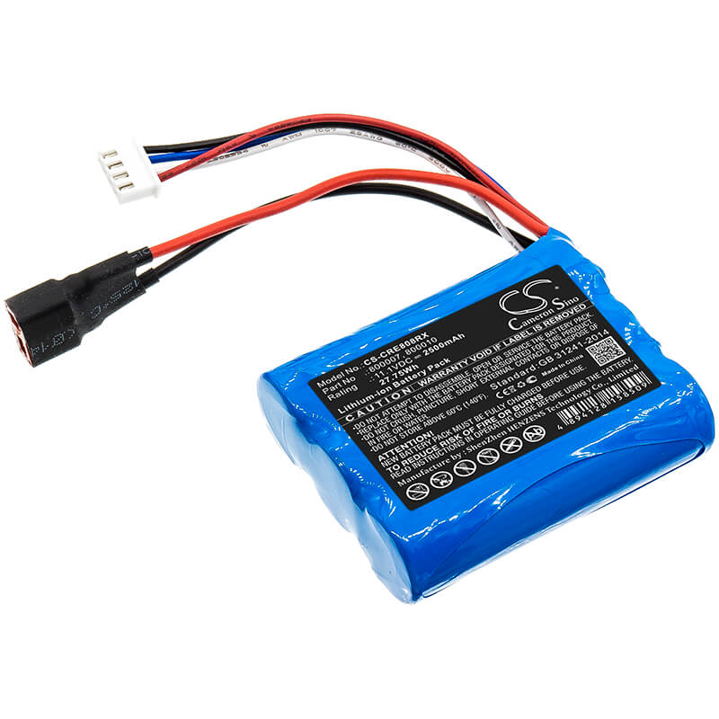 11.1V, 2500mAh, Li-ion Battery fits Carrera, RC Cars 800007, 800010, 27.75Wh