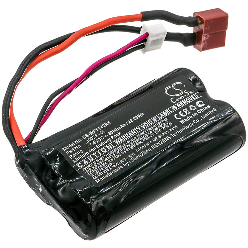 7.4V, 3000mAh, Li-ion Battery fits Wltoys, RC Cars 12423, 12428, Fy01, Fy02, Fy03, 22.2Wh