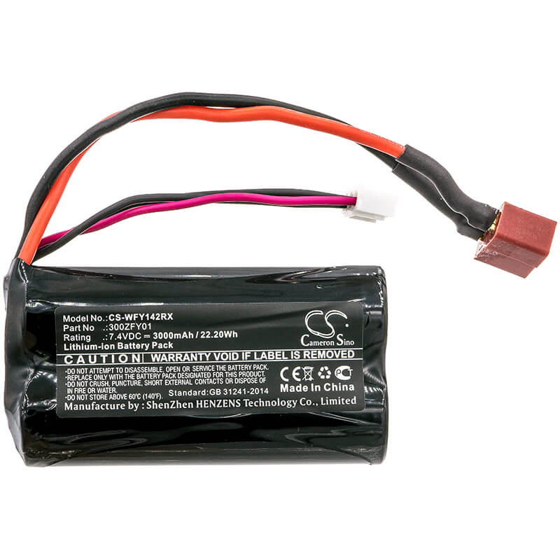 7.4V, 3000mAh, Li-ion Battery fits Wltoys, RC Cars 12423, 12428, Fy01, Fy02, Fy03, 22.2Wh