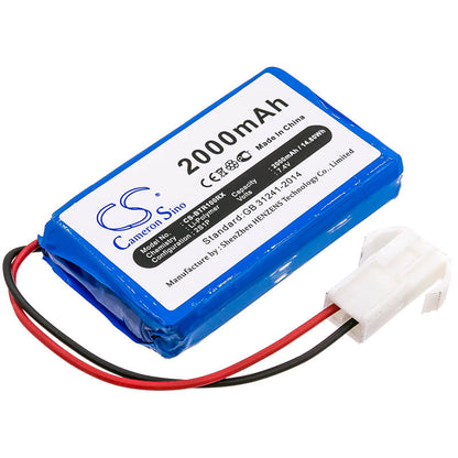 7.4V, 2000mAh, Li-Polymer Battery fits Brookstone, RC Cars Rover Revolution, 14.8Wh