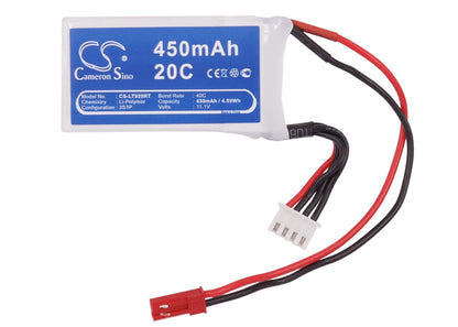 11.1V, 450mAh, Li-Polymer Battery fits Cameron Sino, RC Cars Cs-lt920rt, 4.995Wh