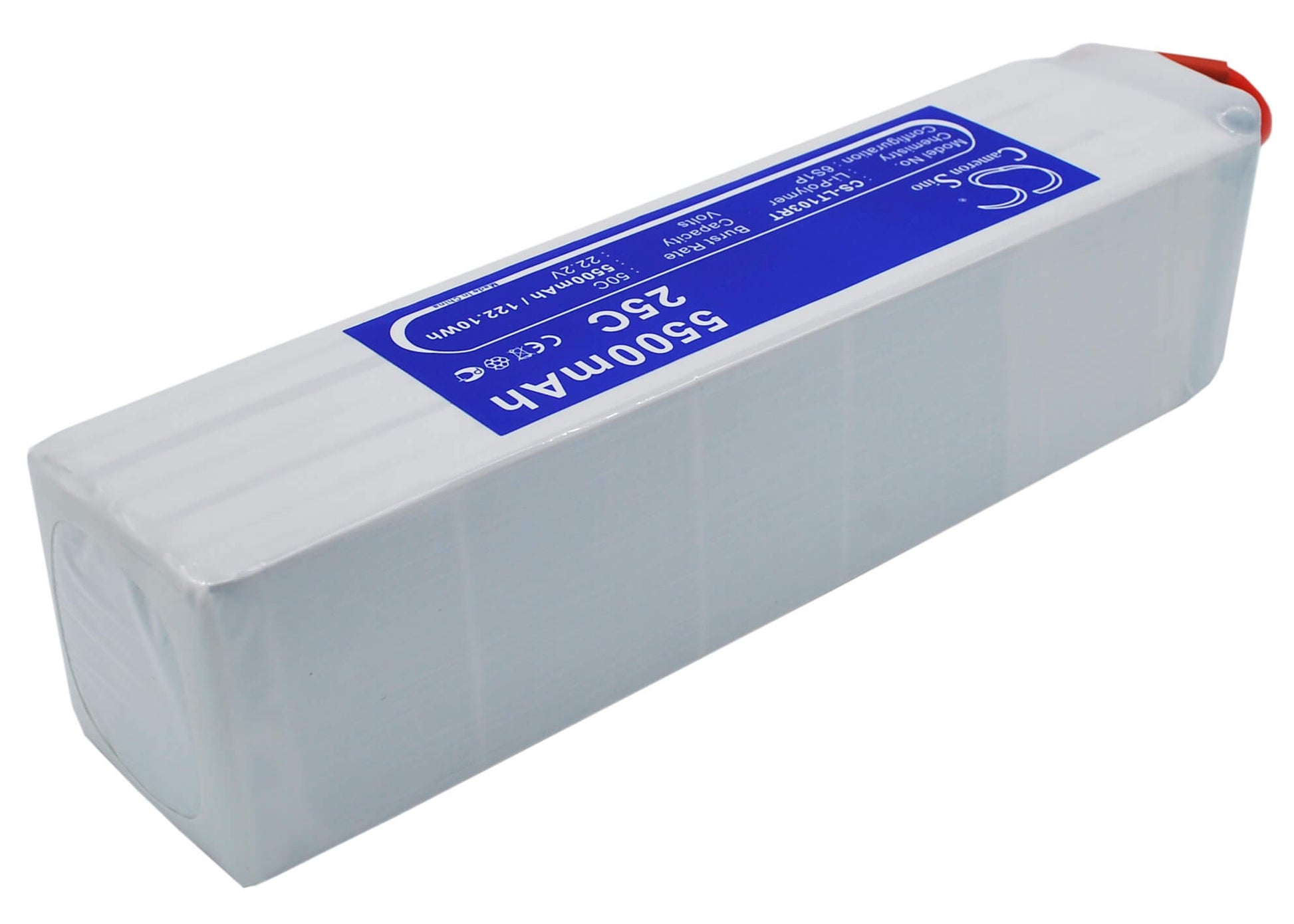 22.2V, 5500mAh, Li-Polymer Battery fits Cameron Sino, RC Cars Cs-lt103rt, 122.1Wh