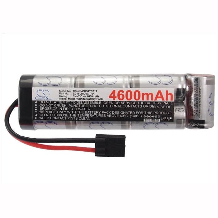 8.4V, 4600mAh, Ni-MH Battery fits Cameron Sino, RC Cars Cs-ns460d47c012, 38.64Wh