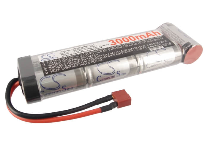 8.4V, 3000mAh, Ni-MH Battery fits Cameron Sino, RC Cars Cs-ns300d47c115, 25.2Wh