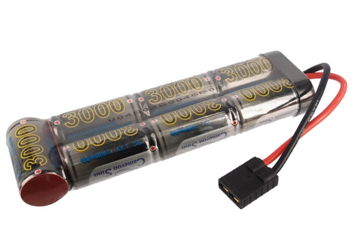 8.4V, 3000mAh, Ni-MH Battery fits Cameron Sino, RC Cars Cs-ns300d47c012, 25.2Wh